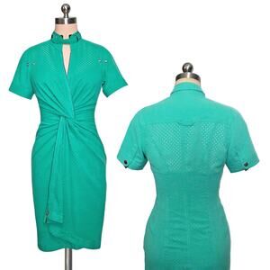 Gorgeous BYRON LARS Beauty Mark  Green Dress 0